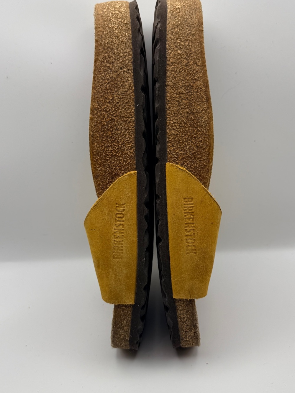 Birkenstock Madrid Big Buckle Mustard Yellow Nubuck Sandals Size 39/ Women’s 8.5 - Picture 3 of 7